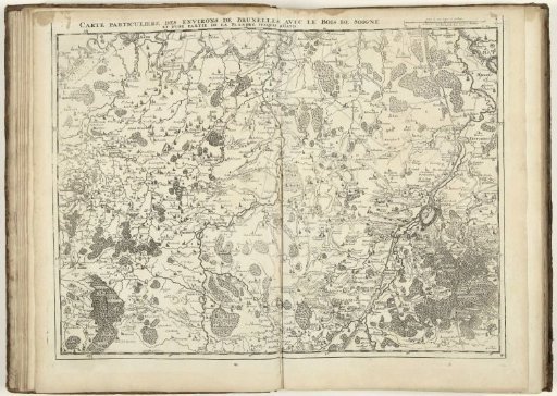 Map of the Surroundings of Brussels, 1706