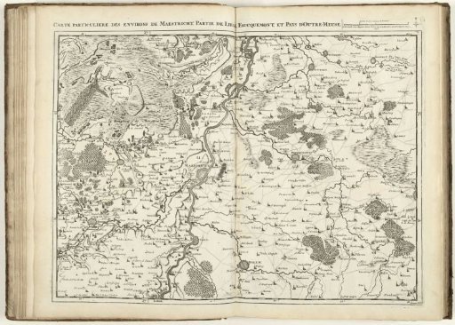 Map of Limburg with the Surroundings of Maastricht, 1708