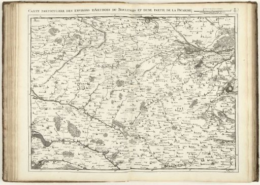 Map of Artois and Part of Picardy, 1708