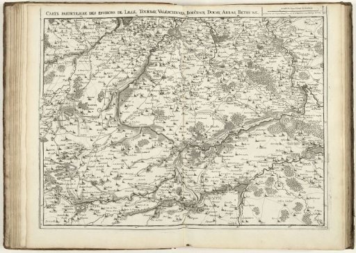 Map of North France, 1711