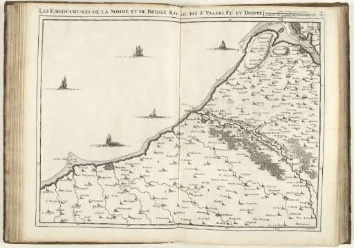 Map of the Coast of North France with the Mouths of the Somme and the Bresle, 1710