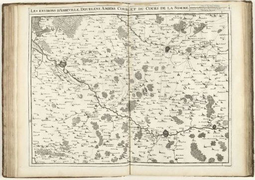 Map of North France with the Course of the Somme, 1710