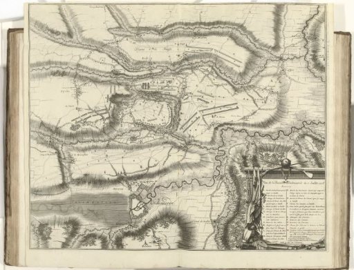 Map of the Battle of Oudenaarde, 1708