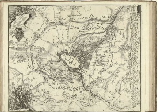 Map of the Siege of Lille, 1708