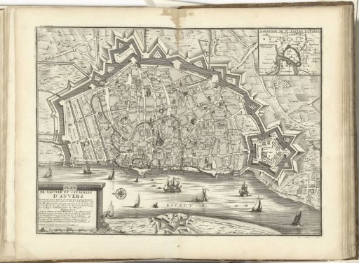 Plan of Antwerp, 1711