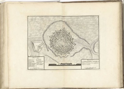 Map of Philippeville, 1710