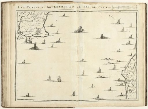Map of the Strait of Calais, 1709