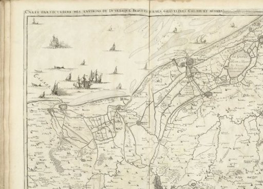 Map of the North French Coast, 1707