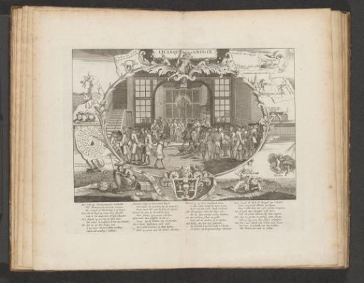 The Quincampoix Coffee House in Amsterdam, 1720