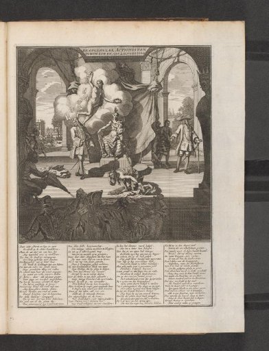 The South Sea Company with Greed on a chain, 1720