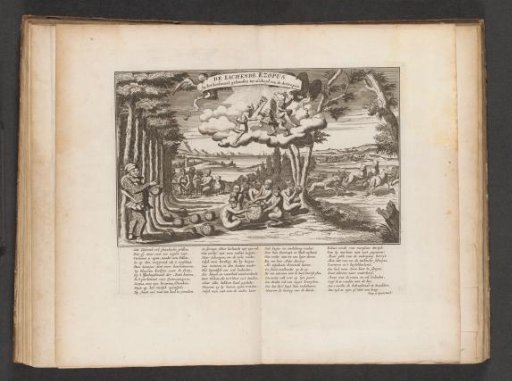 The laughing Aesopus at the cabbage meal at the farewell of the Action Apes, 1720