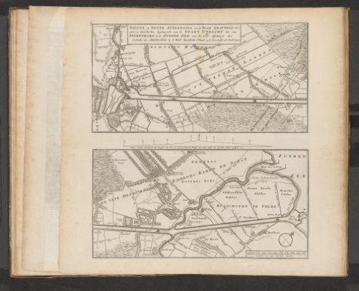 Map of the Proposed Canal between Utrecht and the Zuiderzee, 1720