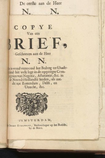 Letter Demonstrating the Fraud of the Newly Founded Companies, 1720