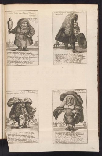 Sheet with Caricatures of Little People and the Wind Trade, 1720