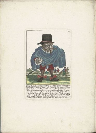 The Spanish little man Don Miguel Zorrero Tuerto, ca. 1710