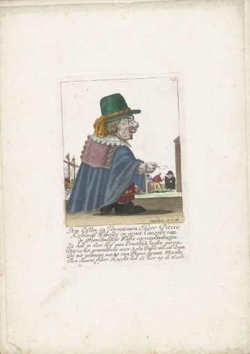 The little man Piters Kahlmüß Wisseller as a whaler, ca. 1710