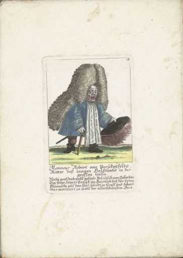 The little man Robert von Parukenfeldt, ca. 1710