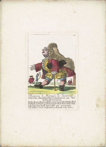 The little man Monsieur le Marquis de Sauterelle, ca. 1710