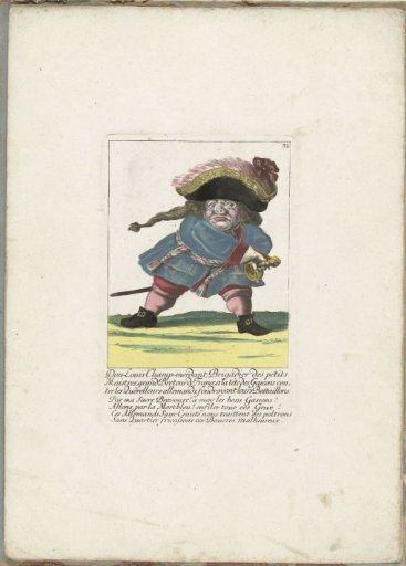 The French Little Man Don Luis Champ-merdant, ca. 1710