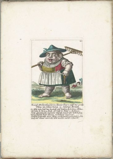 The Little Man Margl Woltzenthoulerin, ca. 1710