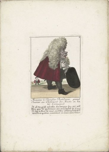 The little man Chevalier Rondeau as a member of parliament, ca. 1710