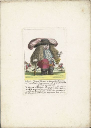 The little man Nicolas Charon as a general of the cavalry, ca. 1710