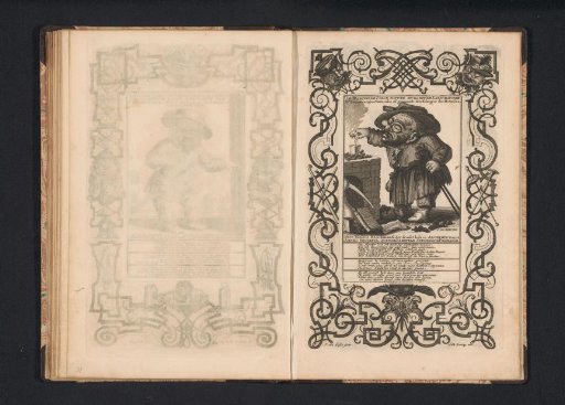 The Little Man Dr. Dwingdwangius Naturalis as alchemist, 1716