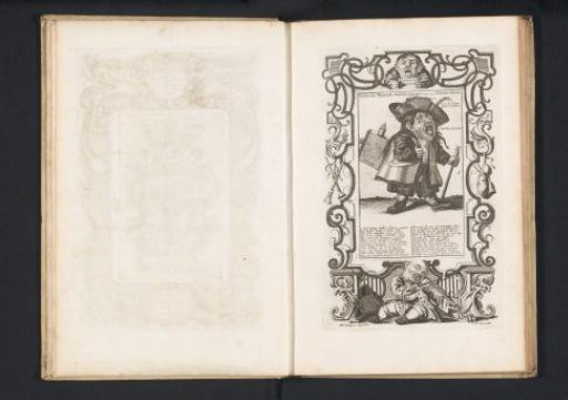 A Little Man as a Night Watchman with a Magic Lantern on his Back, 1720