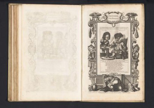 Two Little Men for the Month of December, 1720