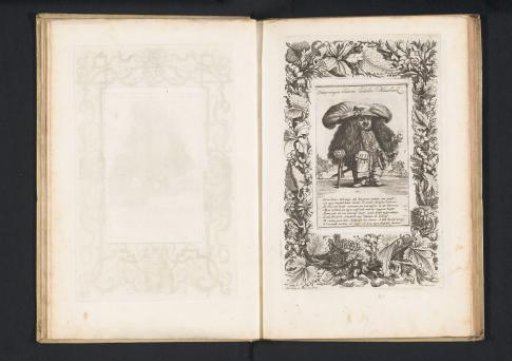 A Little Man as an Officer with a Large Feathered Hat and a Playing Card in Hand, 1720