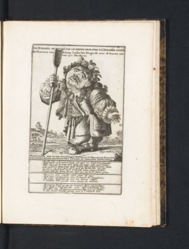The little man Rosmarinus van Schaaphuisen as a shepherd, 1720