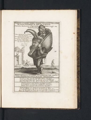 The little man Cornutus Foxhornius as a cuckold, 1720