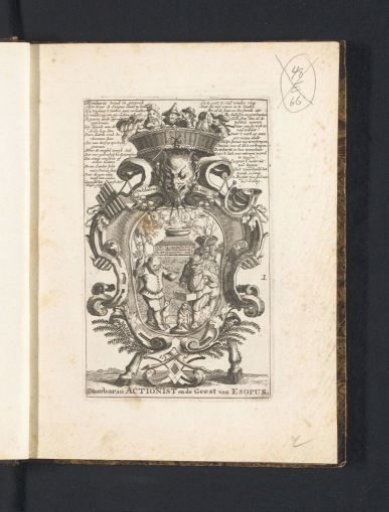 Title print for the series: Bombario Actionist and the Spirit of Esopus, 1720
