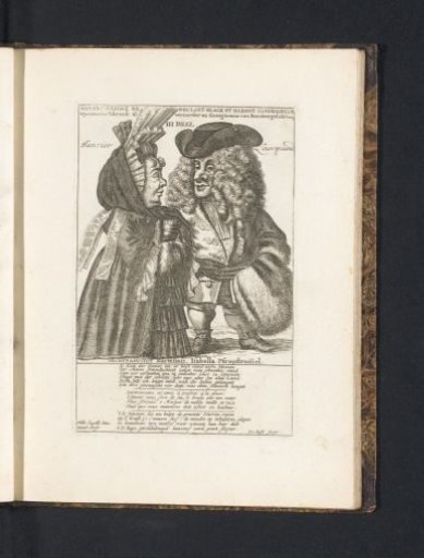 Two Little Men for the Month of January, 1720