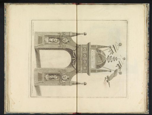 Triumphal arch on the Veemarkt at the entrance of Willem IV in Breda, 1737