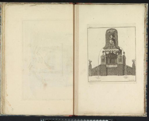 Temple in front of the town hall at the entrance of Willem IV in Breda, 1737