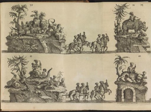Sheet M: twentieth and twenty-first triumphal cars, 1767