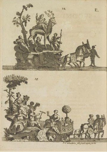 Sheet E: eighth triumphal car, 1767