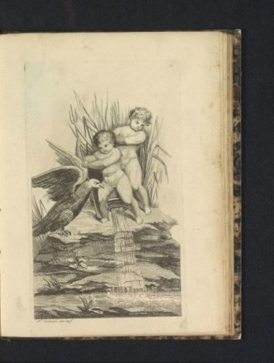 Children with an eagle
