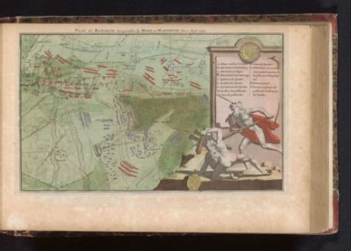 Map of the Battle of Malplaquet (1709)