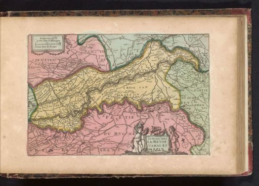 Map of the land between the Meuse, Waal, and Rhine