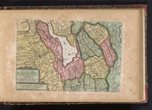 Map of the land around the Biesbos