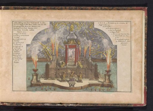 Fireworks for the Celebration of the Peace of Utrecht, 1713
