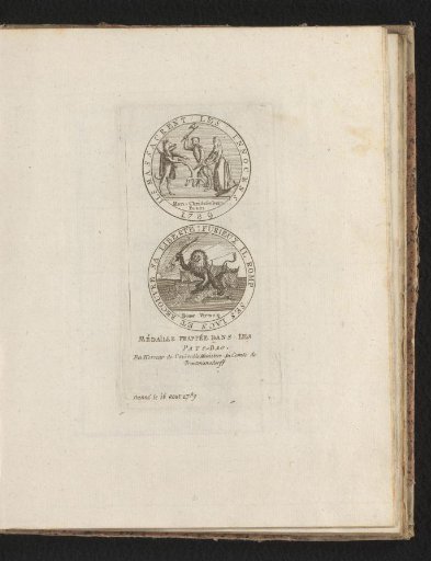 Medal against the cruelties committed in Brabant, 1789