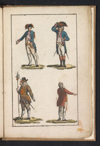 Sea Captain and Land Captain / Halberdier and Page, 1792
