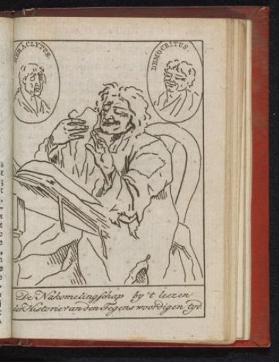 Descendant Reading About the History of the Present Time, 1796