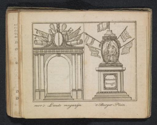 Decorations for the Naval Magazine and on the Koningsplein, 1795