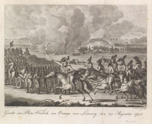 Prince William George Frederick in the battle of Lannoy, 1793