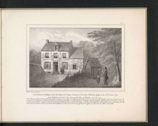 Building with souvenirs from the Battle of Waterloo