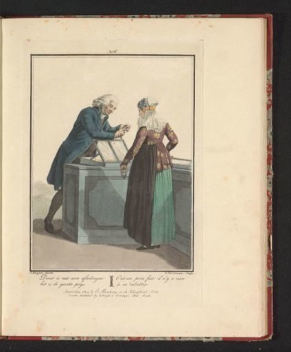 Shopkeeper of the Moravian Church with a Customer